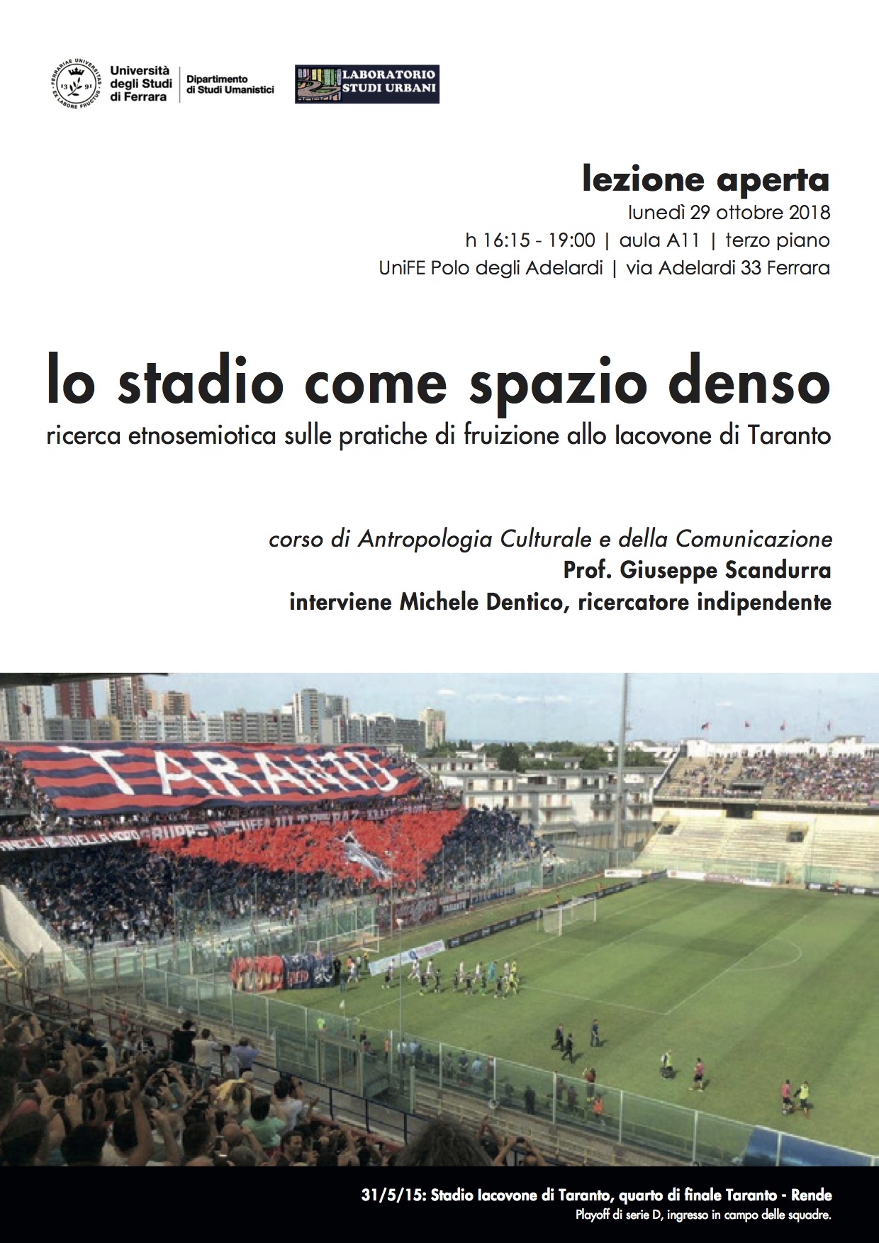 Lo stadio come spazio denso